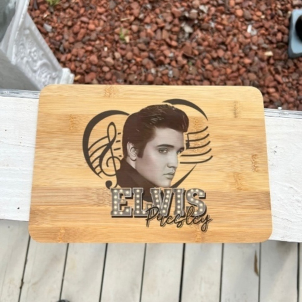 Elvis Presley Bamboo Cutting Board